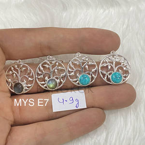 Pendientes de aro de Plata de Ley 925 con diseño de mariposa de piedra natural para compromiso y regalo de aniversario - Product Image 1