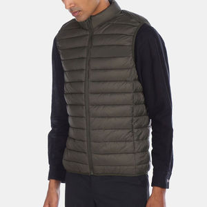 Transpirable de alta calidad de moda de invierno abajo chaleco acolchado con capucha chaleco media chaqueta sin mangas para hombres chaleco acolchado para hombres - Product Image 2