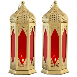 Lanterne suspendue de luxe en métal de qualité Bougeoir de table Lanterne marocaine Design admirable Décoration intérieure et occasions spéciales - Product Image 3