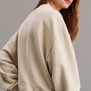 Sudaderas Extra Grandes de Alta Calidad 100% Algodón para Mujer, Estilo Casual Urbano, Impresión de Logotipo Personalizado, Invierno - Product Image 2