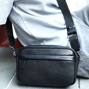 Design de luxe mode à la mode affaires décontracté hommes sacs à bandoulière étanche en cuir Pu épaule bandoulière grande capacité - Product Image 4