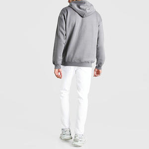 เสื้อสเวตเตอร์มีฮู้ดของผู้ชายผ้าคอตตอนผสมอารมณ์ชุดวอร์มมีซิปแบบวินเทจน้ำหนักมากสำหรับผู้ชายขายส่ง100% - Product Image 3