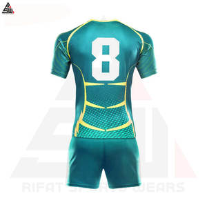 Uniforme de Rugby Personalizado de Alta Calidad, Deportivo Profesional, de Secado Rápido, Transpirable, Manga Corta, Precio de Fábrica, Unisex - Product Image 4