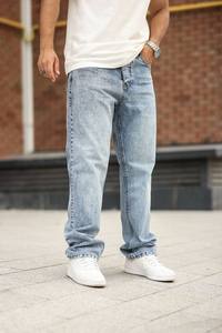 Jean slim extensible pour homme avec logo personnalisé, taille mi-haute, vintage, délavé, patchwork, haute qualité, pour toutes les saisons - Product Image 6