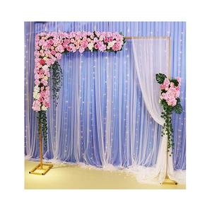 Toile de fond de scène de mariage en fer forgé au design simple, forme et taille personnalisées, pour événements et fêtes - Product Image 1