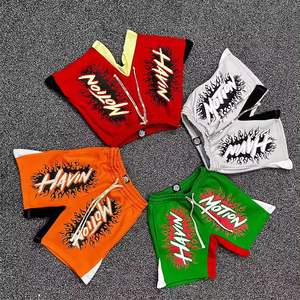 Short de Jogging Personnalisé de Haute Qualité à Imprimé Bouffant en Coton Délavé à l'Acide Baggy Streetwear Short en Maille Sublimée de Grande Taille 6XL - Product Image 5