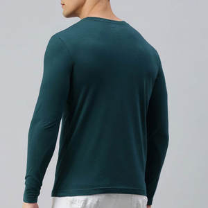 Cantidad a granel Camiseta de manga larga Diseño de calidad superior Ropa casual Camisetas para hombres con logotipo personalizado Camisetas de manga completa para hombres - Product Image 3