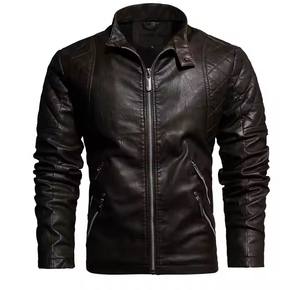 Veste en cuir à logo personnalisé très exigeante et bon marché Veste d'hiver chaude et imperméable de haute qualité, respirante pour hommes - Product Image 6