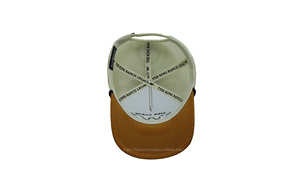 <b>Vintage</b> Casual Daily Style for Adult, Adjustable Embroidery Logo Breathable Mesh <b>Trucker</b> Hat with Black Rope, Made by Injae Vina - Product Image 5