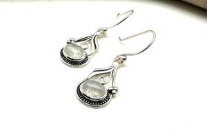 Boucles d'oreilles en argent sterling 925 de style Boho faites à la main avec pierre de lune bijoux tendance pour femmes cadeau de fête - Product Image 3