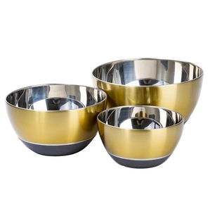 Ustensiles de cuisine Traiteur Servir Fruits Salade Bol en métal Design moderne Qualité supérieure Personnalisé Bol de service alimentaire - Product Image 4