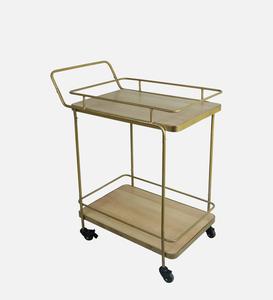 Hot <b>Sale</b> Best Quality Factory Direct Low Price Metal Serving Bar Cart <b>Trolley</b> Copper Finish Hotel <b>Trolley</b> <b>for</b> Room - Product Image 3