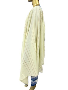 Chal Fouta Pareo de algodón 100%, bufanda de verano India tradicional personalizable, diseños de rayas tejidas verticales, embalaje de uso diario - Product Image 3