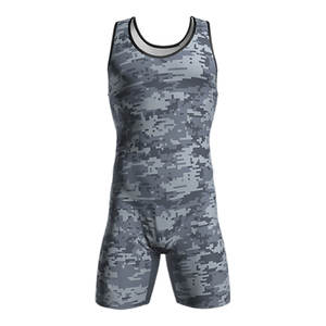 Singulet de lutte personnalisé léger Spandex/Polyester personnalisable couleur Logo séchage rapide antibactérien respirant - Product Image 5