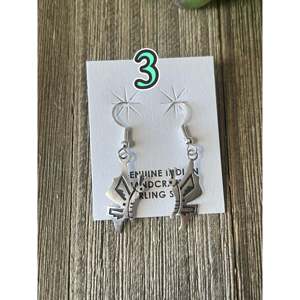 Navajo Handcrafted 18k Gold Plated <b>Shell</b> Flower Drop Earrings - Product Image 5