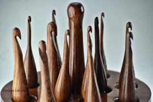 Juego de Agujas de Ganchillo de Madera de Sheesham Decor N Utility Craft, 13 Unidades, Color Marrón Natural, Hechas a Mano, Ergonómicas, Soporte para Tejer y Hacer Ganchillo, 6x4 - Product Image 5