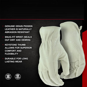 Gants de sécurité coupe-vent de qualité supérieure, pour sports d'hiver, vêtements de travail, style uni, en cuir de haute qualité - Product Image 6
