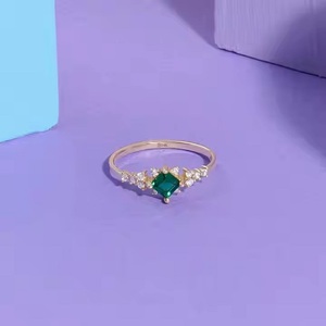 14K oro Marquesa Original Moissanite diamante compromiso boda anillo mujeres apilable lujo San Valentín joyería regalo - Product Image 1