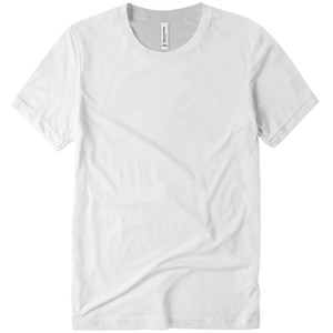 เสื้อยืด Bella Canvas รุ่น 3001 แบบ Unisex สีขาว สำหรับงานพิมพ์แบบ DTF (Direct to Film) ผลิตจากผ้าฝ้ายคอมบ์ริงสปัน รับผลิตจำนวนมาก - Product Image 1