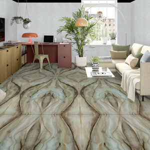 CARREAUX DE SOL EN PORCELAINE ÉMAILLÉE POLI 600X1200MM HAUTE BRILLANCE DES INTÉRIEURS DE VIE DE LUXE MISE À NIVEAU - Product Image 5