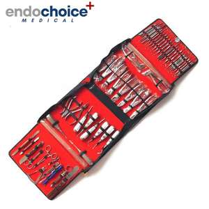 Kit d'instruments chirurgicaux dentaires certifiés ISO Endochoice professionnel 77 pièces Instrument d'extraction d'ascenseurs de chirurgie orale manuelle - Product Image 1