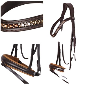 Vente en gros d'équipements équestres personnalisés multicolores en vrac pour chevaux bride en cuir pour chevaux licou avec boucle de haute qualité intelligente - Product Image 1