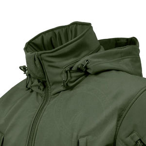 แจ็คเก็ตซอฟต์เชลล์ผู้ชาย ปรับแต่งโลโก้ได้ ผลิตจากโพลีเอสเตอร์/ไนลอน คอตั้ง ปิดซิป กันน้ำ ระบายอากาศ ไซส์พลัส แบบกลับด้านได้ - Product Image 6