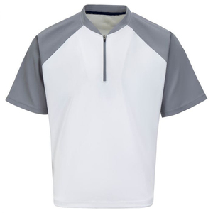 Venta al por mayor de secado rápido de béisbol para jóvenes, chaqueta de jersey con patrón sólido para hombres, estampado personalizado puro, cuello levantado, ropa frontal informal - Product Image 2