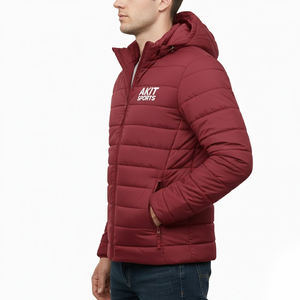 Veste d'hiver matelassée vintage confortable coupe-vent respirante pour homme Impression de logo personnalisée professionnelle personnalisée - Product Image 3