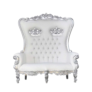 Silla de trono con respaldo alto de Diseño Europeo de lujo Silla de trono de dos asientos para restaurante de boda y muebles de hotel - Product Image 1