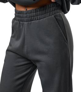 Bonne qualité tissu respirant femmes survêtement pantalon évasé poches latérales tendance femmes porte porter Fitness femmes pantalon pantalon - Product Image 2