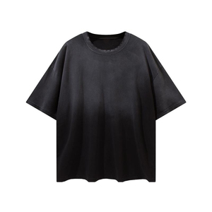 Moda Streetwear para hombre peso pesado impreso camiseta en blanco Premium Heavy 100 algodón camiseta de gran tamaño - Product Image 3