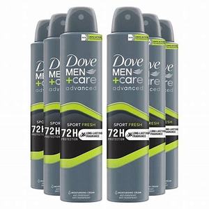 Déodorant en spray Dove Men+Care Talc Feel, avec 1/4 de crème hydratante, protection jusqu'à 48 heures, 6 pièces de 250 ml - Product Image 6