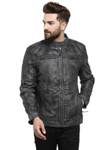 Veste en cuir pour hommes 2025 vestes de Baseball d'hiver homme grande taille vêtements en cuir affaires couleur unie veste imperméable pour hommes - Product Image 6