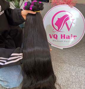 วิกผม100% ธรรมชาติขนาด28-30นิ้วสำหรับต่อผมมนุษย์แท้เวียดนามมัดด้านหน้าสำหรับการปิดลูกไม้เครื่องจักรสองชั้น - Product Image 2