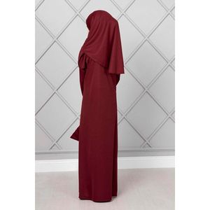 ชุดสวดมนต์เด็กฮิญาบเบอร์กันดี - Product Image 2