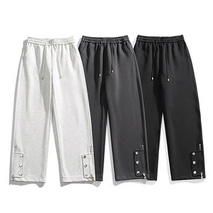 Pantalones Deportivos de Hombre de Felpa 100% Algodón, Estilo 2026, Logotipo Personalizado, Gruesos, de Secado Rápido, Cómodos y Transpirables, Pantalones Acampanados para Hombre - Product Image 1