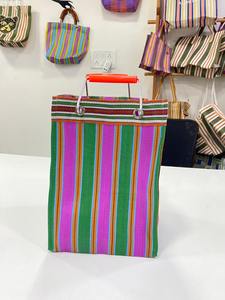 Sac de courses en polypropylène recyclé de haute qualité, écologique, réutilisable, logo personnalisé, fermeture personnalisée, poignée en métal - Product Image 3