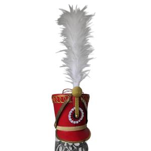 Casque Shako Napoléonien Français en Laine Bicorne avec Sangle Réglable Unisexe Extérieur Quatre Saisons - Product Image 1