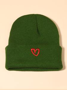 Bonnet d'hiver unisexe à tricoter confortable et chaud couvre-chef broderie 3D pour les équipes de football et de basket-ball bonnets Skullies chapeaux - Product Image 2