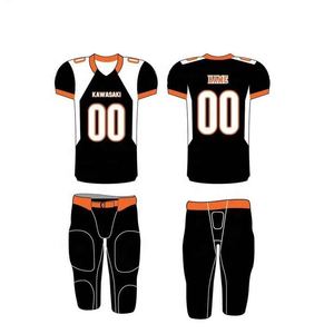 Uniformes de football américain personnalisés en gros d'usine vêtements de sport confortables et respirants de qualité supérieure ensemble de maillots courts Technique imprimée - Product Image 6