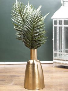 Florero de mesa de Metal dorado moderno, gran cantidad de alta calidad, decoración festiva moderna única Vintage, uso decorativo para el hogar - Product Image 4