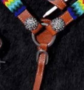 Collier de poitrage et têtière pour cheval Western, en cuir véritable souple et durable, design personnalisé de haute qualité, nouvelle collection saisonnière - Product Image 5