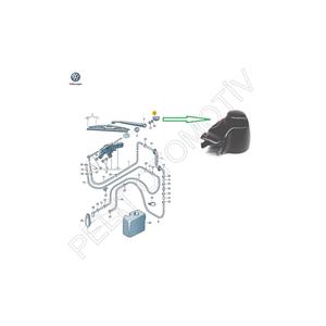 ฝาครอบที่ปัดน้ำฝนกระจกหลังรถโฟล์คสวาเกน กอล์ฟ 4 รุ่น 1J6955435 TR - Product Image 6