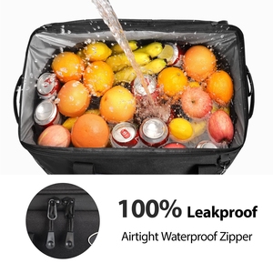 Borsa Termica Portatile Moderna Morbida Isolante Antiperdita 24/30/60/75 Lattine Vino Cibo Motivo Lettere 38L Spiaggia Campeggio Viaggio - Product Image 3