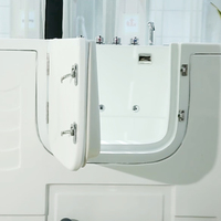 Table de toilettage pour chiens en acrylique blanc au design moderne 2025 avec fonctions de massage et d'ozone, baignoire spa autoportante écologique pour le lavage des grands chiens