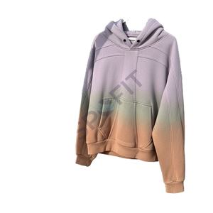 Custom Basics 100% Cotton Heavyweight Winter Fleece Sun Fade Hoodie <b>Men's</b> Streetwear Cropped Boxy Panel <b>Work</b> <b>Hoodies</b> - Product Image 2
