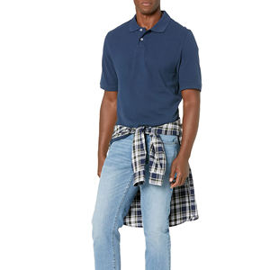 Polo para hombre 100% algodón Polo transpirable para hombre Fabricante de camisetas de punto de talla grande camisa de manga larga bordada - Product Image 6