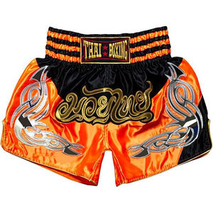Pantalones cortos de Muay Thai personalizados de fabricante directo | Venta al por mayor de equipo de artes marciales | Proveedor de pantalones cortos de Kick Boxing transpirables con OEM - Product Image 2