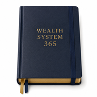LABON Système de gestion patrimoniale sur mesure Journal 365 Planificateur budgétaire de luxe à couverture rigide bleu marine Carnet de suivi financier et d’investissement OEM